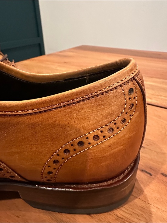 Men\'s Leather Wingtip Brogues - Tan main image 5